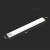 Oprawa podszafkowa V-TAC 1,5W LED srebrna czujnik ruchu ładowanie USB 30cm VT-8141 3000K 110lm